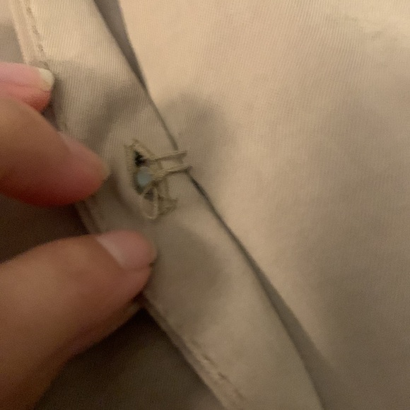 Zara cropped satin effect button down - Picture 4 of 5